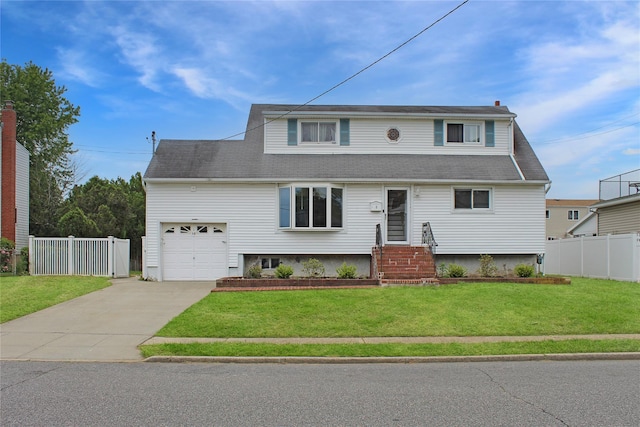 10 Marilyn Ct, West Babylon, NY 11704 - traditional-style home with concrete driveway, a garage, and roof with shingles