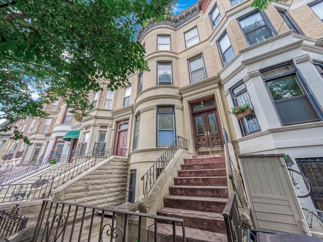 1269 Bergen St Hse, Unit Hse, Brooklyn, NY 11213 - view of front facade featuring french doors and stairs