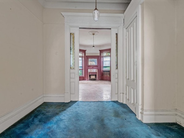 1269 Bergen St Hse, Unit Hse, Brooklyn, NY 11213 - hallway with carpet