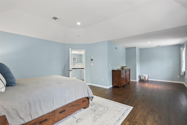 64 Lambert Rdg, Cross River, NY 10518 - bedroom with dark wood-style floors and recessed lighting