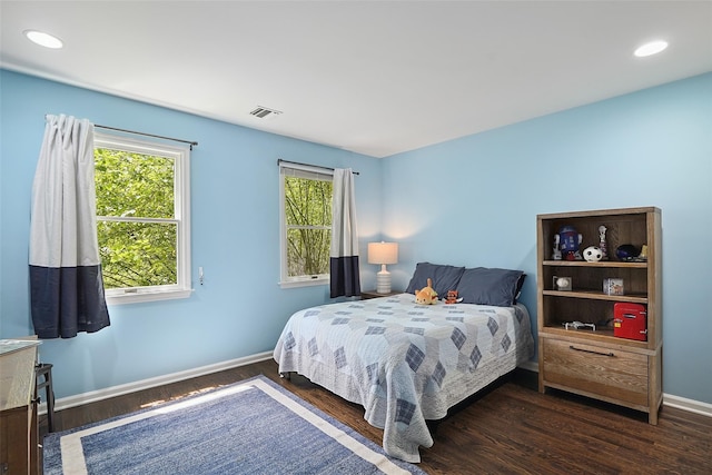 64 Lambert Rdg, Cross River, NY 10518 - bedroom featuring multiple windows, wood finished floors, and recessed lighting