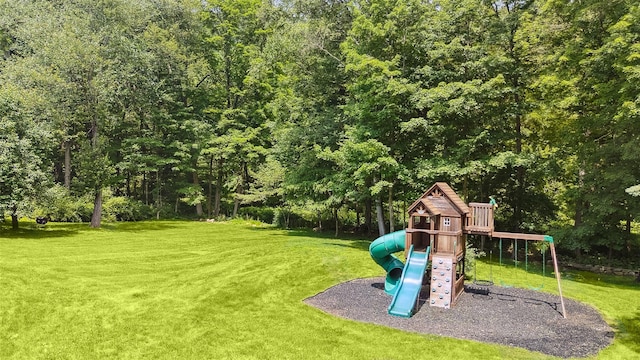 64 Lambert Rdg, Cross River, NY 10518 - view of play area featuring a yard