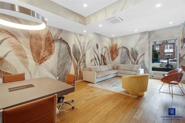 2222 Ocean Ave Ph-B, Ph-B Brooklyn, NY 11229 - office area with wood-type flooring and recessed lighting