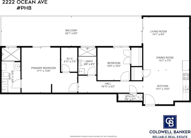 2222 Ocean Ave Ph-B, Ph-B Brooklyn, NY 11229 - view of floor plan / room layout