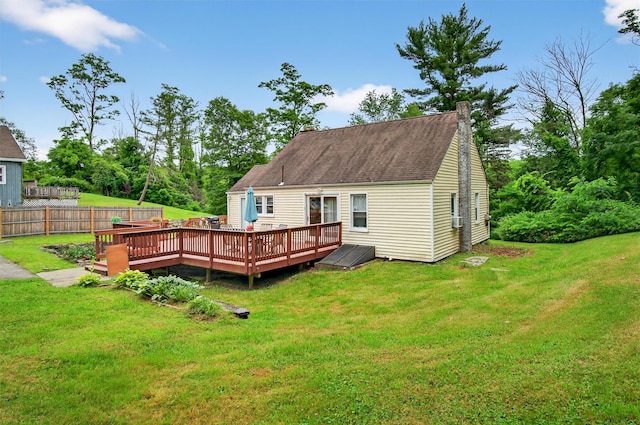 5776 Albany Post Rd, Cortlandt Manor, NY 10567 - rear view of property with a deck and roof with shingles