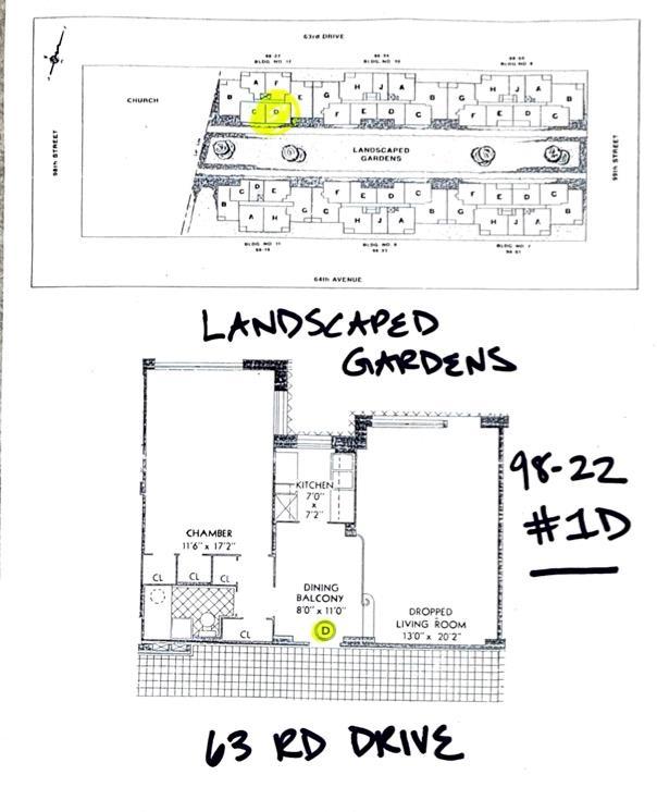 98-22 63rd Dr Unit 1D, Rego Park, NY 11374 - view of property floor plan