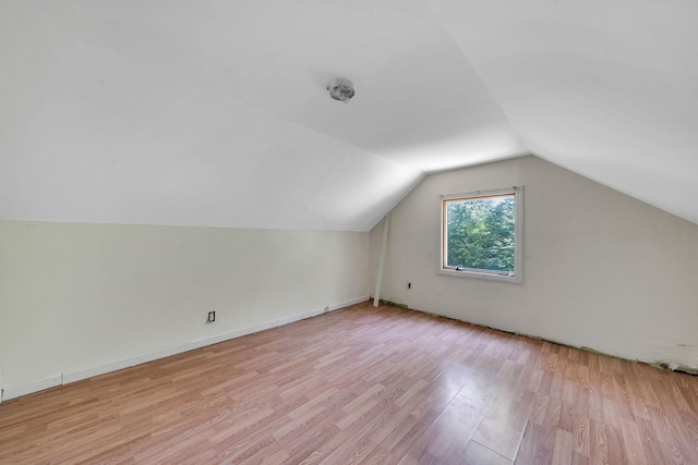 107 Cedar Ln, Medford, NY 11763 - additional living space featuring light wood finished floors and vaulted ceiling