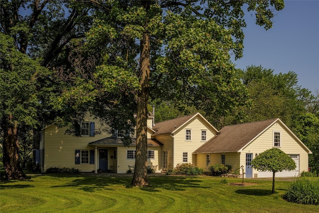 797 Western Rd, Call Listing Agent, NY 12033 - view of front facade featuring a front lawn and a standing seam roof