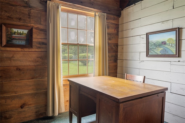 797 Western Rd, Call Listing Agent, NY 12033 - carpeted office with wooden walls