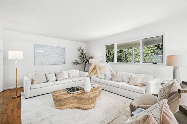 65 Shepherds Dr, Scarsdale, NY 10583 - living area featuring wood finished floors and baseboards
