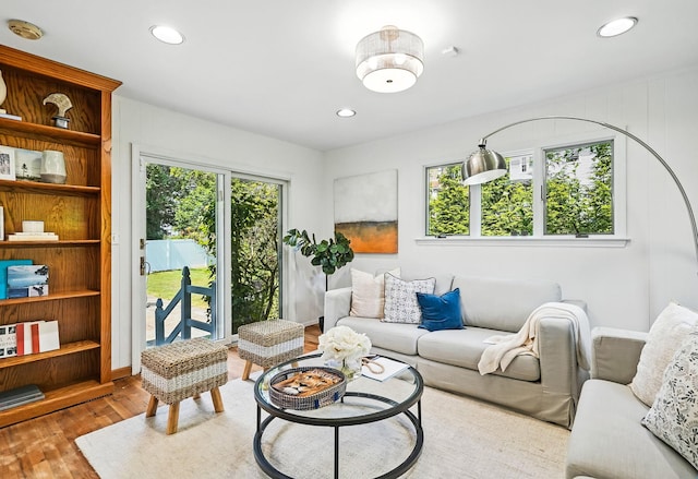 65 Shepherds Dr, Scarsdale, NY 10583 - living area with wood finished floors and recessed lighting