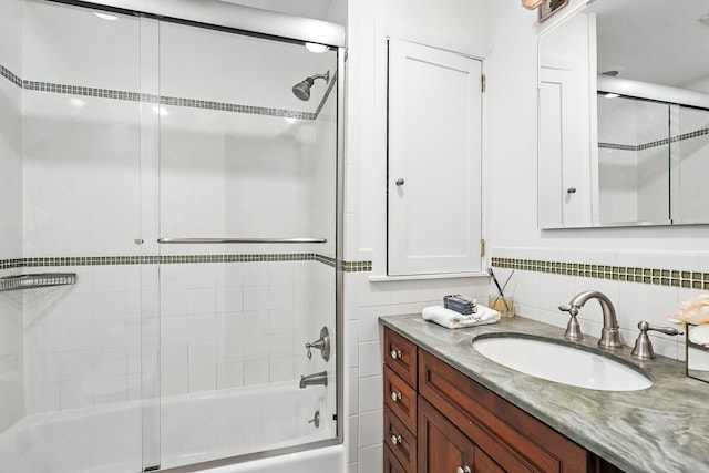 65 Shepherds Dr, Scarsdale, NY 10583 - full bathroom with shower / bath combination with glass door and vanity