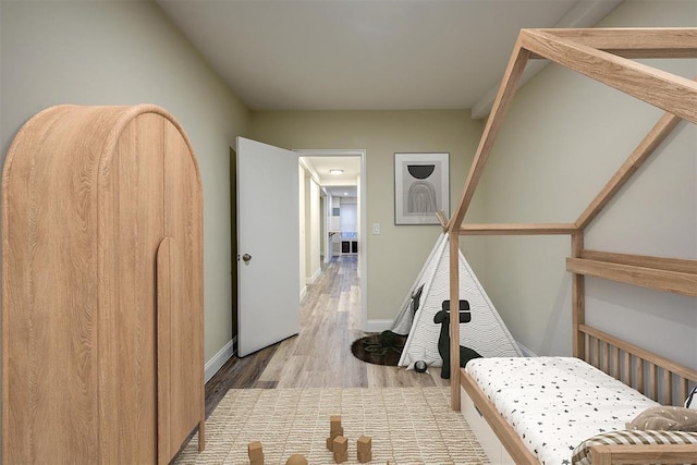 71--36 110th St Unit 1/L, Forest Hills, NY 11375 - corridor with wood finished floors and baseboards