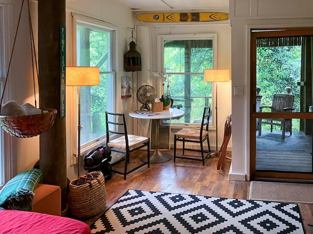 457 Fire Island Blvd, Fire Island Pines, NY 11782 - dining space with wood-type flooring