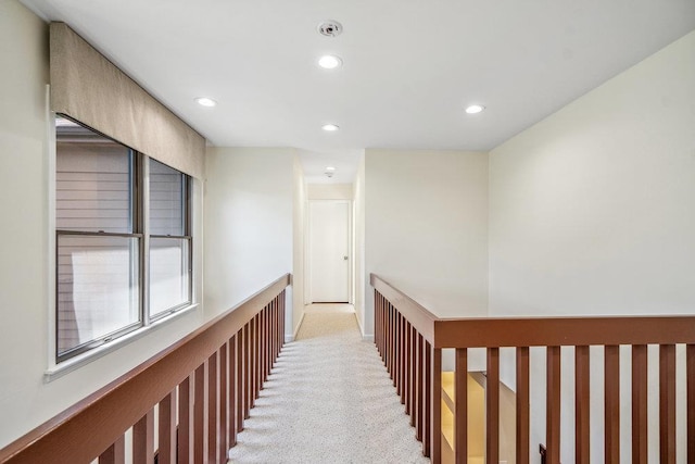 43 Hunt Dr, Jericho, NY 11753 - corridor featuring recessed lighting and light colored carpet