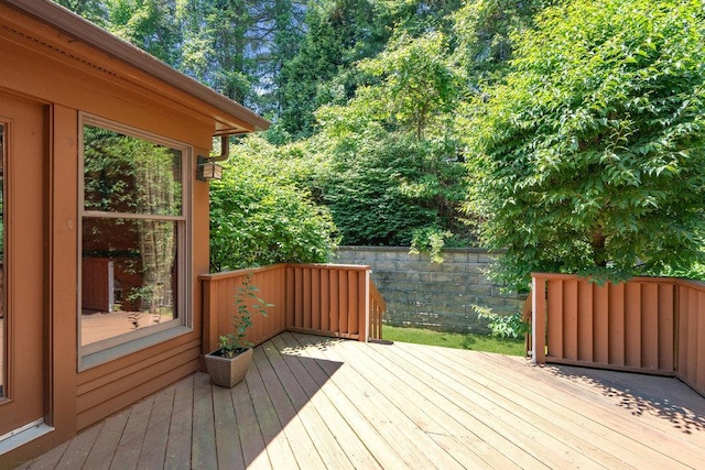 43 Hunt Dr, Jericho, NY 11753 - view of wooden deck