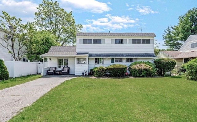 20 Basket Ln, Hicksville, NY 11801 - traditional-style home featuring asphalt driveway and a shingled roof