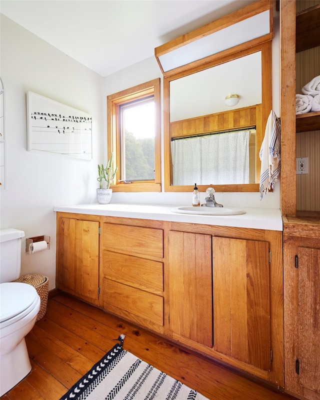 54 Davis Ln, Grahamsville, NY 12740 - bathroom with vanity and hardwood / wood-style floors