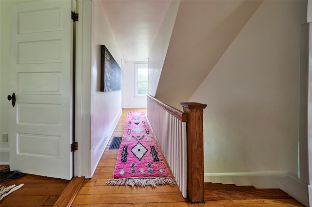 54 Davis Ln, Grahamsville, NY 12740 - stairway featuring wood-type flooring