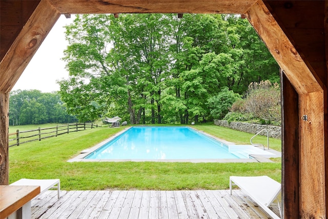 54 Davis Ln, Grahamsville, NY 12740 - outdoor pool with a wooden deck