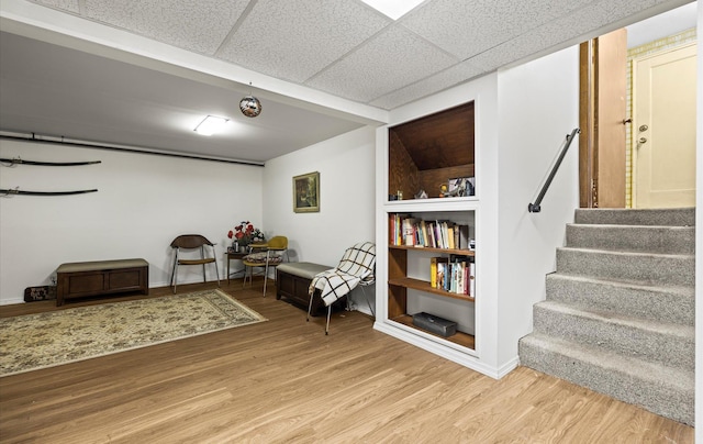 15 Lane Ave, Plainview, NY 11803 - basement with wood finished floors and stairs