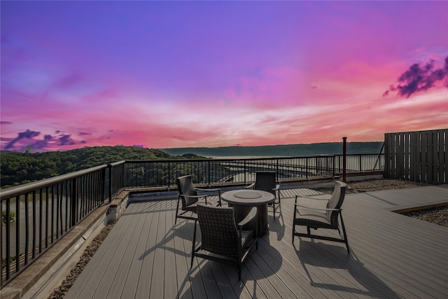 2287 Johnson Ave Unit 17J, Bronx, NY 10463 - view of deck at dusk