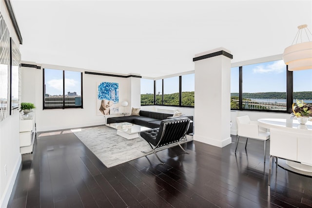 2287 Johnson Ave Unit 17J, Bronx, NY 10463 - living room with baseboards and wood finished floors
