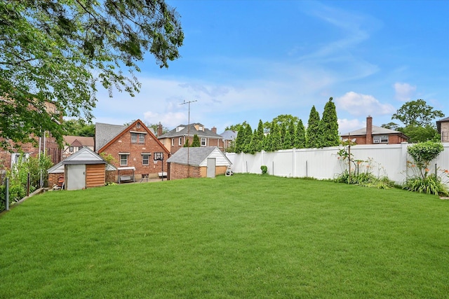 32-15 149th St, Flushing, NY 11354 - fenced backyard with a storage shed
