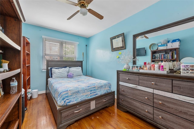 1157 E 102nd St, Brooklyn, NY 11236 - bedroom with wood finished floors and ceiling fan