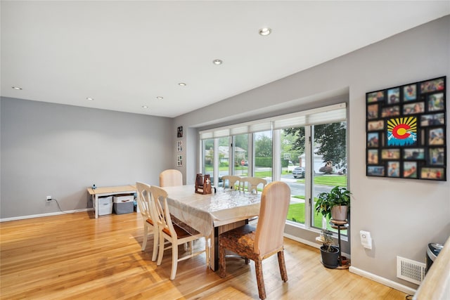 11 Robin Ln, Plainview, NY 11803 - dining room featuring light wood-style floors and recessed lighting