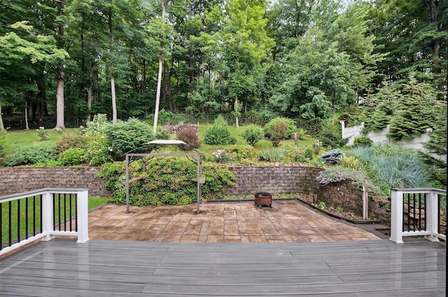 12 Valley Ln, Garrison, NY 10524 - wooden terrace featuring a gazebo