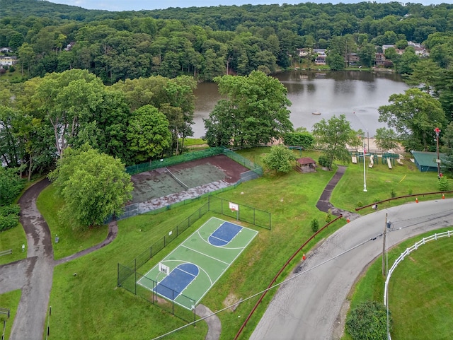 12 Valley Ln, Garrison, NY 10524 - drone / aerial view of a heavily wooded area and a large body of water