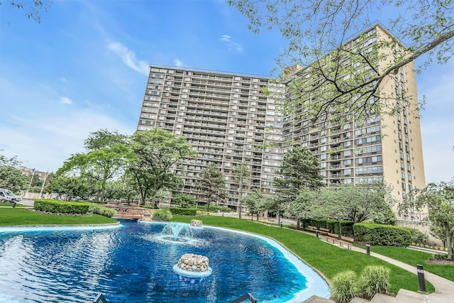 2 Bay Clb Unit 11F, Bayside, NY 11360 - view of swimming pool with a yard