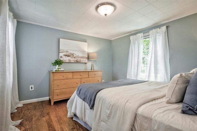 10 Cross St, Port Washington, NY 11050 - bedroom with ornamental molding and wood finished floors
