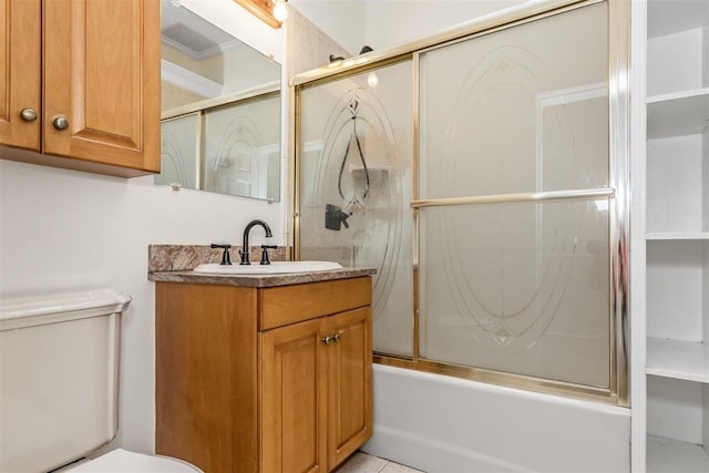 6739 Cooper Ave, Glendale, NY 11385 - full bathroom featuring vanity and enclosed tub / shower combo