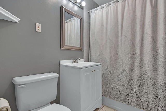 200 Davis Ave Unit 3C, Bronx, NY 10465 - bathroom with vanity, tile patterned floors, and curtained shower