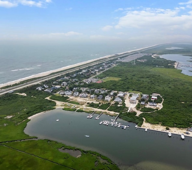 28 Ocean Walk, Babylon, NY 11702 - aerial view of property and surrounding area with a large body of water