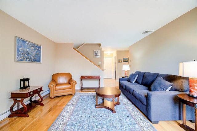 125 Fairways Cres, Carmel, NY 10512 - living area with light wood-style floors and stairs