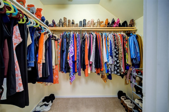 125 Fairways Cres, Carmel, NY 10512 - walk in closet featuring carpet flooring and lofted ceiling