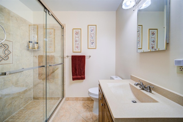 125 Fairways Cres, Carmel, NY 10512 - full bath with a stall shower, vanity, and tile patterned floors