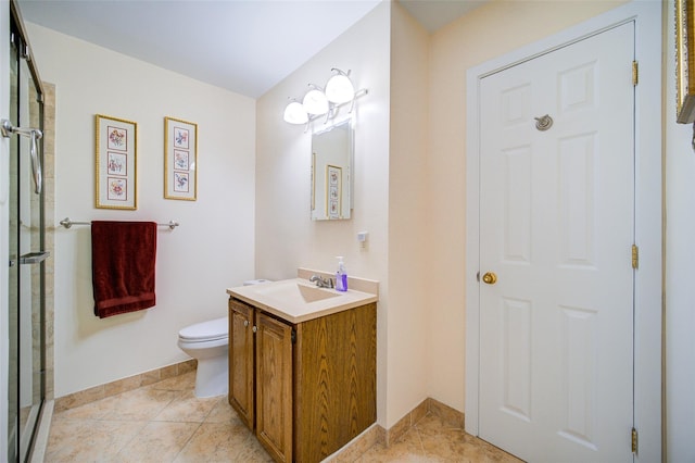 125 Fairways Cres, Carmel, NY 10512 - bathroom with vanity, a shower with shower door, and tile patterned floors