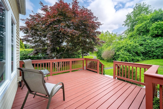 125 Fairways Cres, Carmel, NY 10512 - wooden terrace with a yard