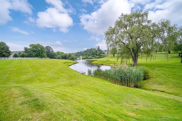 125 Fairways Cres, Carmel, NY 10512 - surrounding community featuring a water view and view of wooded area