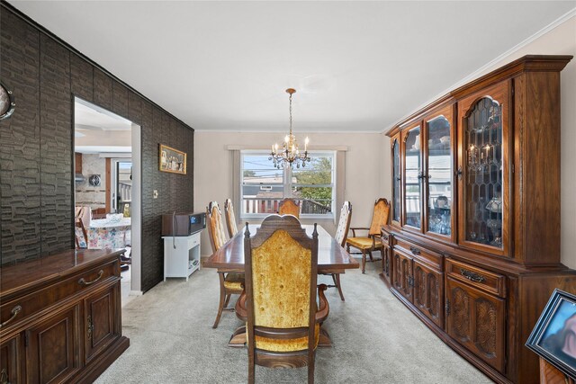 17 Damin Dr S, Farmingdale, NY 11735 - dining space with light colored carpet and a chandelier