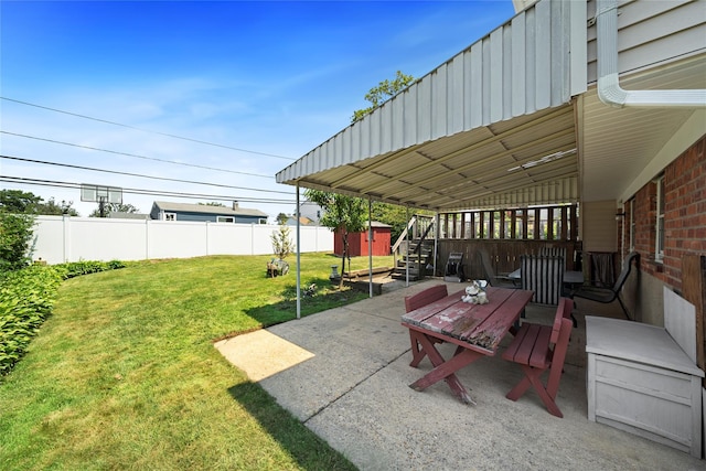 17 Damin Dr S, Farmingdale, NY 11735 - view of yard with a patio area and stairs