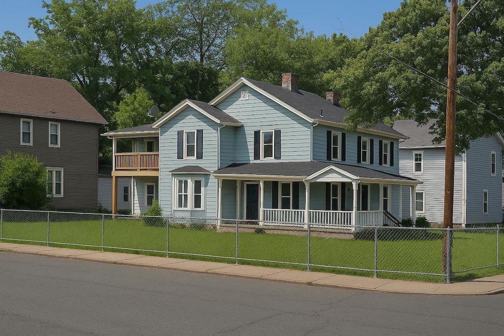 44 Houston Ave, Middletown, NY 10940 - view of front of home with covered porch