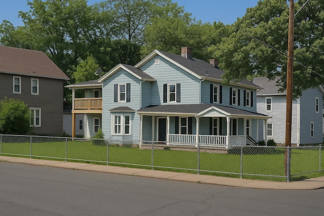 44 Houston Ave, Middletown, NY 10940 - view of front of home with covered porch