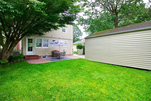 30 Prescott St, Garden City, NY 11530 - view of green lawn with a patio