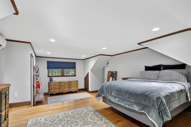 353 Split Rock Rd, Syosset, NY 11791 - bedroom featuring crown molding, recessed lighting, and wood finished floors