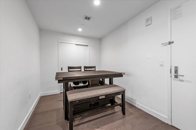 131-05 40th Rd Unit 15G, Flushing, NY 11354 - dining room featuring recessed lighting and dark wood-type flooring